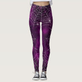 Grijs spinnenweb leggings (Voorkant)