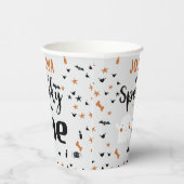 Grijs Spooky One Halloween 1e Verjaardag Papieren Bekers (Rechts)