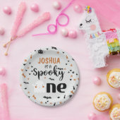 Grijs Spooky One Halloween 1e Verjaardag Papieren Bordje (Feest)