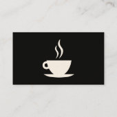 grijs staal COFFEE Visitekaartje (Achterkant)
