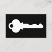 grijs staal LOCKSMITH Visitekaartje (Achterkant)