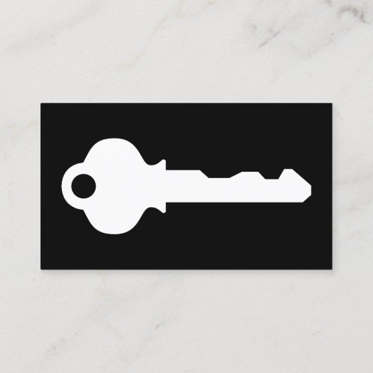 grijs staal LOCKSMITH Visitekaartje (Achterkant)