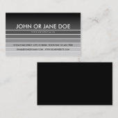 grijs staal visitekaartje (Voorkant / Achterkant)