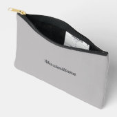 Grijs - Stevige Kleine Toebehoren Pouch Etui (Open)