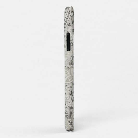 Grijs  Stijl Bloemen Art Phone Case (Achterkant/rechts)