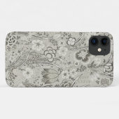 Grijs  Stijl Bloemen Art Phone Case (Achterkant (horizontaal))