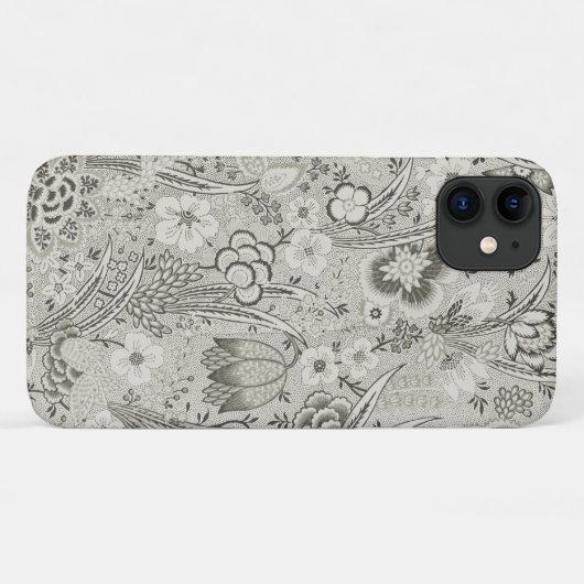 Grijs  Stijl Bloemen Art Phone Case (Achterkant (horizontaal))