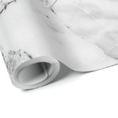 Grijs "Stone Mosaic Cascade" Marmeren textuur Wrap Cadeaupapier (Rol Hoek)