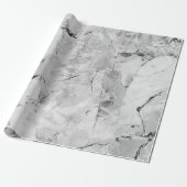 Grijs "Stone Mosaic Cascade" Marmeren textuur Wrap Cadeaupapier (Uitgerold)