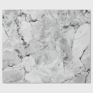 Grijs "Stone Mosaic Cascade" Matte Wrapping Paper Cadeaupapier