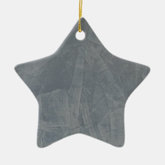 Grijs Suède Keramisch Ornament (Voorkant)