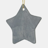 Grijs Suède Keramisch Ornament (Links)