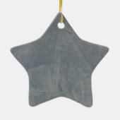 Grijs Suède Keramisch Ornament (Achterkant)