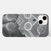 grijs symmetrisch Case-Mate iPhone case (Achterkant (horizontaal))