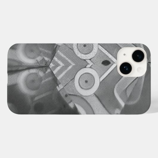 grijs symmetrisch Case-Mate iPhone case (Achterkant (horizontaal))