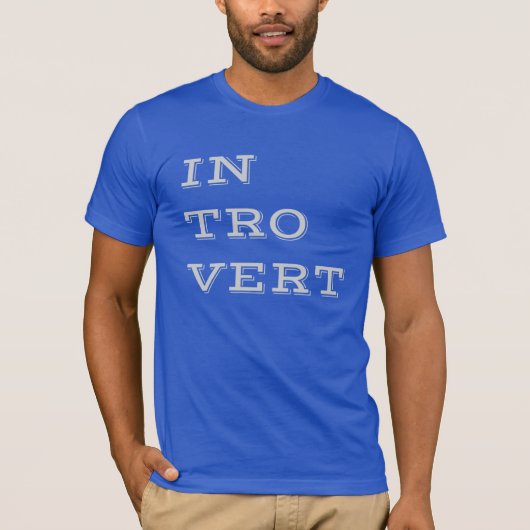 Grijs T-shirt met introvert (Voorkant)
