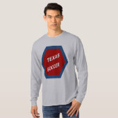 Grijs T-shirt TEXAS SOCCER (Voorkant volledig)