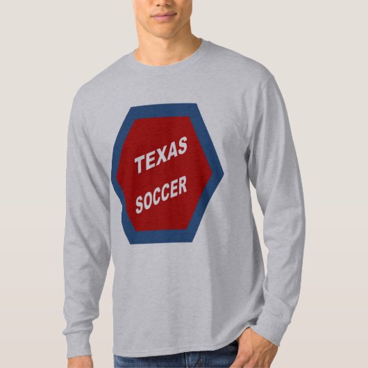 Grijs T-shirt TEXAS SOCCER (Voorkant)