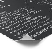 Grijs tapijt, tapijtreiniger, schoonmaakdienst poster (Hoek)