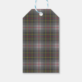 Grijs Tartan Gift Label Cadeaulabel