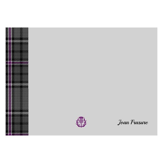 Grijs Tartan & Schots Thistle Gray Aangepast Post-it® Notes