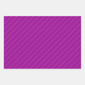 Grijs tartanpatroon met Paarse en Lila Inpakpapier Vel (Voorkant 2)