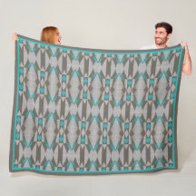 Grijs Taupe Aqua Turquoise Blauwgroen Blauw Tribal