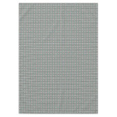 Grijs Taupe Aqua Turquoise Blauwgroen Blauw Tribal Tafelkleed (Voorkant)