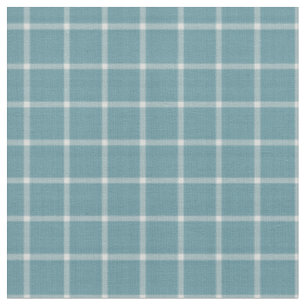 Grijs Teal en Witte vensterpaneel gingham  Stof