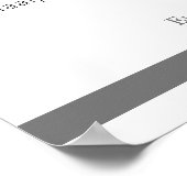 Grijs ter nagedachtenis van onze klasgenoten heren poster (Hoek)