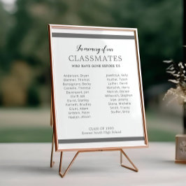 Grijs ter nagedachtenis van onze klasgenoten heren poster