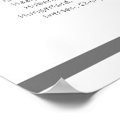 Grijs ter nagedachtenis van onze klasgenoten schoo poster (Hoek)