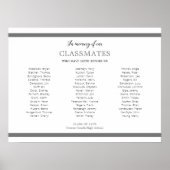 Grijs ter nagedachtenis van onze klasgenoten schoo poster (Voorkant)