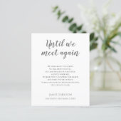 Grijs tot we elkaar weer herdenkingsgedicht met fo (Staand voorkant)