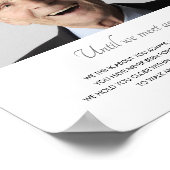 Grijs tot we weer een herdenkingsgedicht met foto poster (Hoek)