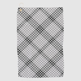 Grijs tot zwarte bollen of gaten, vierkant met uit golfhanddoek