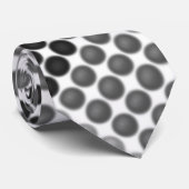 Grijs tot zwarte bollen of gaten, vierkant met uit stropdas (Opgerold)