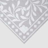 Grijs Traditioneel Bot Intarsia Decoupage Papier (Detail)