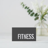 Grijs Trendy Personal Trainer Stylish Visitekaartj Visitekaartje (Staand voorkant)