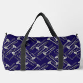 Grijs Trombone Crosshatch Patroon Plunjezak (Voorkant)