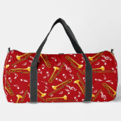 Grijs Trombone Crosshatch Patroon Plunjezak (Voorkant)