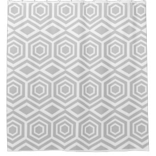 Grijs Turks geometrisch patroon Douchegordijn