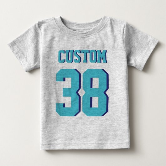 Grijs & Turquoise Baby | Sporttrui ontwerp (Voorkant)