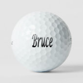 Grijs Tweekleurige Bruce Naam, Golfballen (Voorkant)