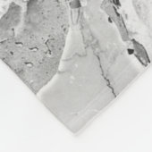 Grijs "Twilight Marble Fantasy" Marmeren textuur A Fleece Deken (Hoek)