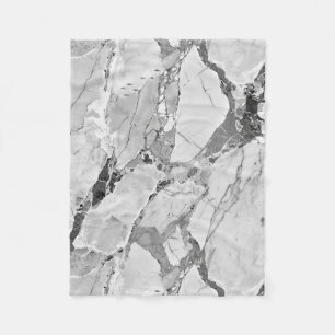 Grijs "Twilight Marble Fantasy" Marmeren textuur A Fleece Deken