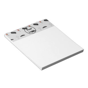 Grijs uitvaartpatroon notitieblok