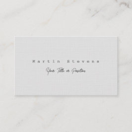 Grijs Uniek Modern Minimalistisch Plain Premium Li Visitekaartje