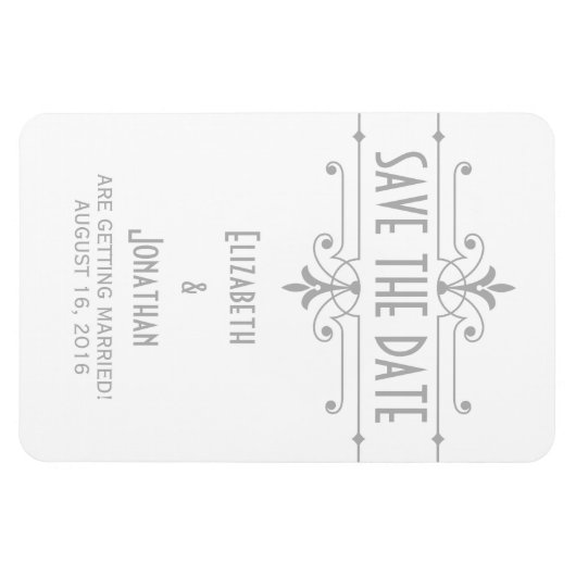 Grijs v2 Fancy Versiementaal sparen de Magnet van Magneet (Horizontaal)