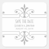 Grijs v2 Fancy Versiering sparen de Stickers van d (Voorkant)